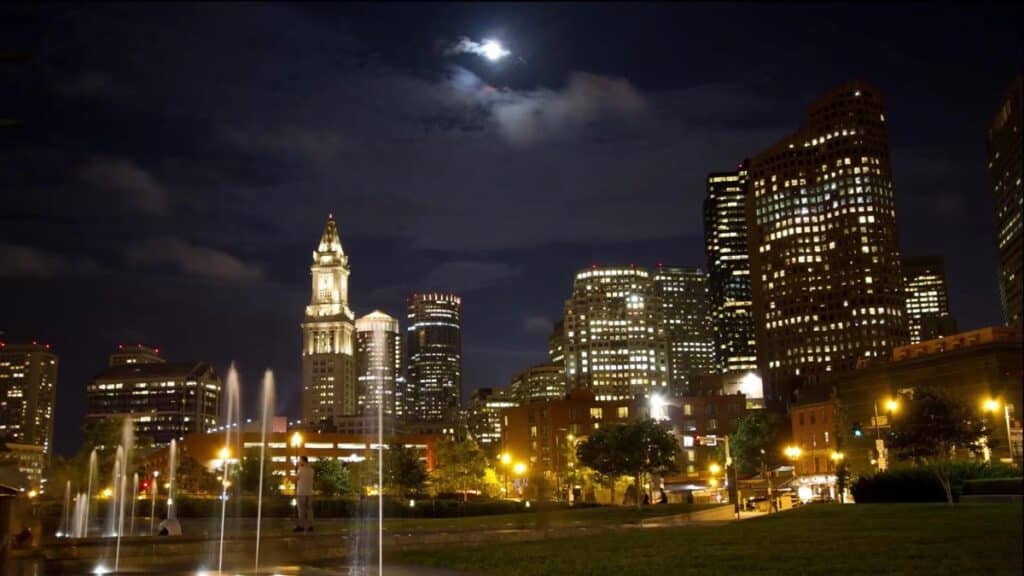 Boston at Night