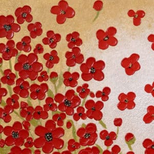 Flying Red Poppies